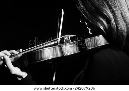 Violin player violinist Music instrument of orchestra Playing violin classic