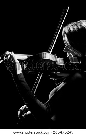 Violin player Violinist with orchestra music instrument Playing classic musician