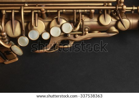 Saxophone Alto Sax Jazz Music Instrument closeup