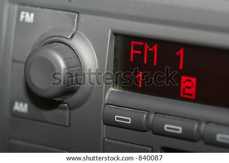Car radio on FM