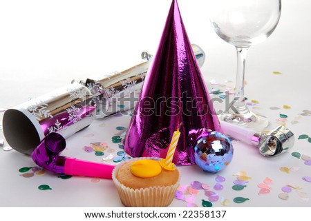 A set of party objects after the Christmas party