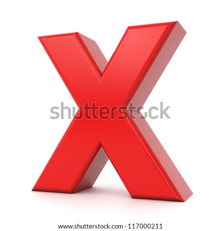 Red X Letter