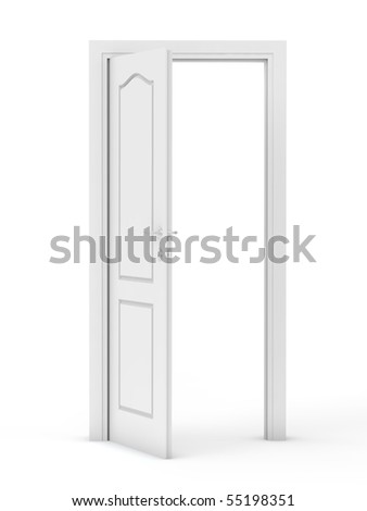 White Open Doors Stock Photo 55198351 : Shutterstock