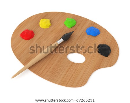 Palette And Brush