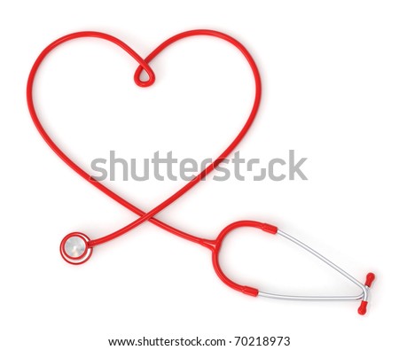 3D heart-shaped stethoscope 3D heart-shaped stethoscope