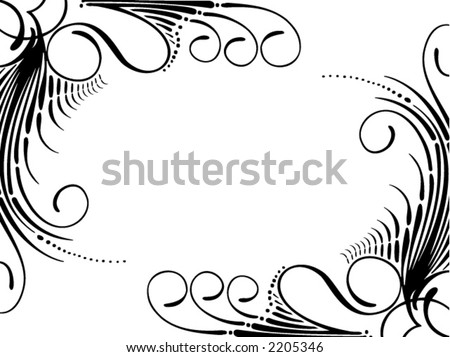 Logo Design Services on Decorative Border Design Stock Vector 2205346   Shutterstock