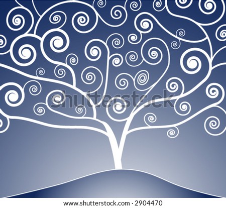  Nouveau Free Vector on Blue Art Nouveau Tree Stock Vector 2904470   Shutterstock