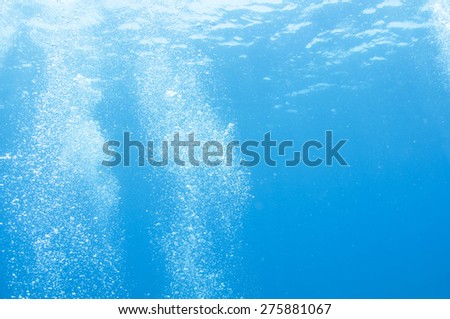Abstract underwater scene, sun rays.