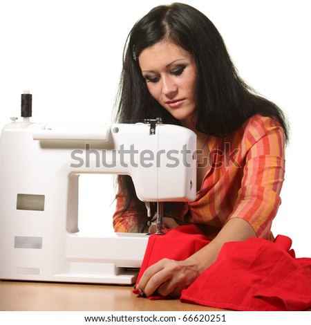 stock photo : Woman seamstress