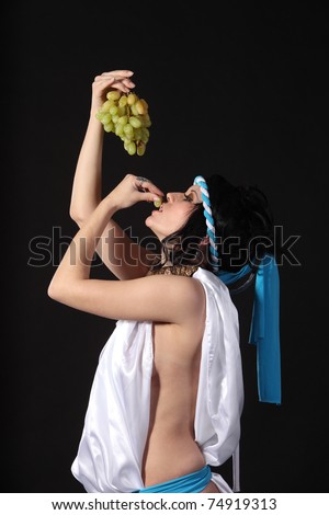 Ancient godness with a bunch of grapes