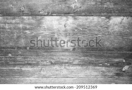 Old wood background, blank and white style
