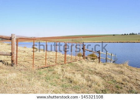 Farm gate. Kwazulu natal, South Africa