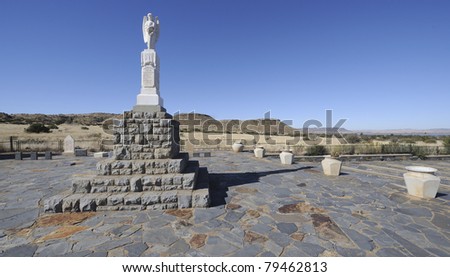 memorial to anglo-boer war concentration camp victims at bethulie, free state, south africa