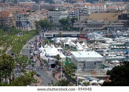 Cannes during the cinema festival