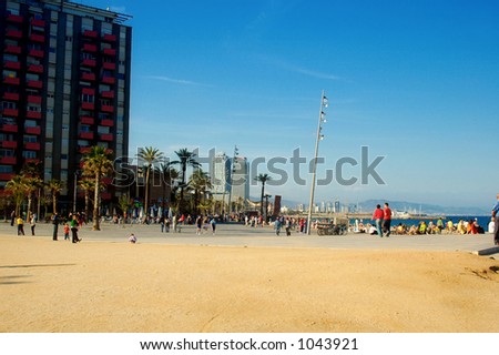barcelona beach spain. Beach, Barcelona - Spain