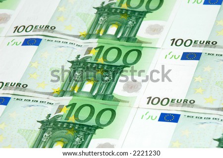 One Hundred Euro Background - European Currency