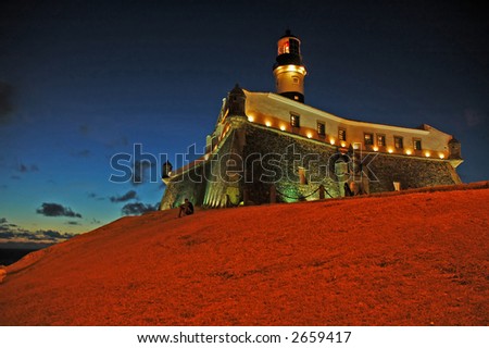 Barra lighthouse at night - Salvador da Bahia, Brazil