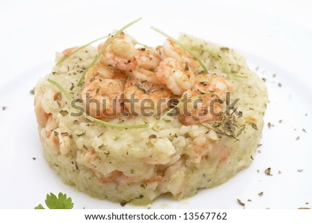 Shrimp Risotto Meal .