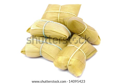 Pamonha - corn brazilian food in the corn straw