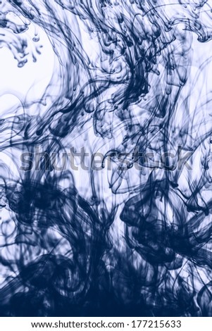 Ink in water. Abstract background.