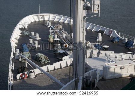 Deck of a cruise ship