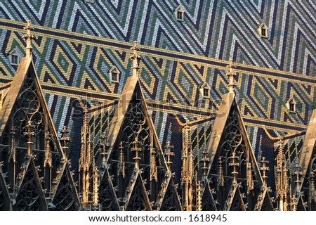 Exterior fragment from Stephansdom cathedral - Vienna, Austria. More Vienna pictures in my gallery.