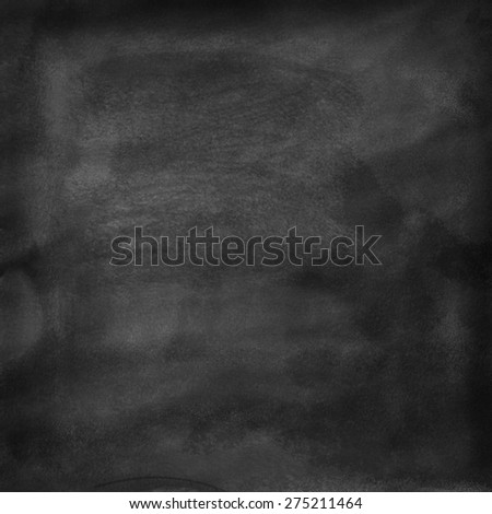 A cleaned blackboard. Wet sponge and chalk traces are visible. Background texture.