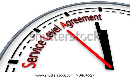 Illustration of Service-level agreement using clock concept