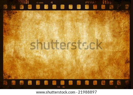 grunge abstract background with classic photographic film frame