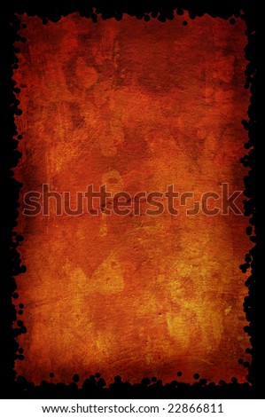 background red grunge paper burnt along the edges