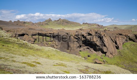 Extreme terrain in Iceland