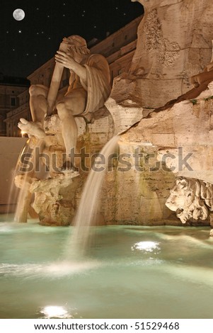 Fontana Dei Quattro Fiumi. Fontana dei Quattro Fiumi