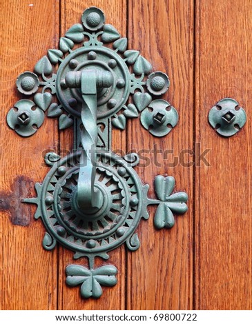 traditional and decorated door knock