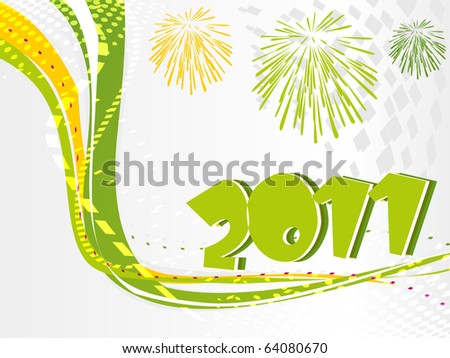 New Year Cards For 2011. stock vector : New Year 2011