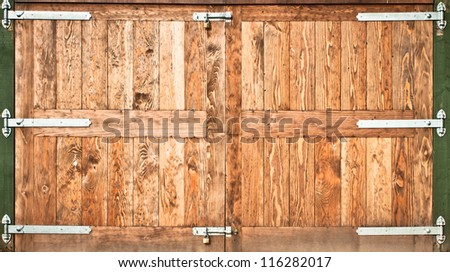 A new wooden gate as a background image
