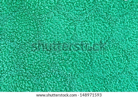 Green towel material as a detailed background image