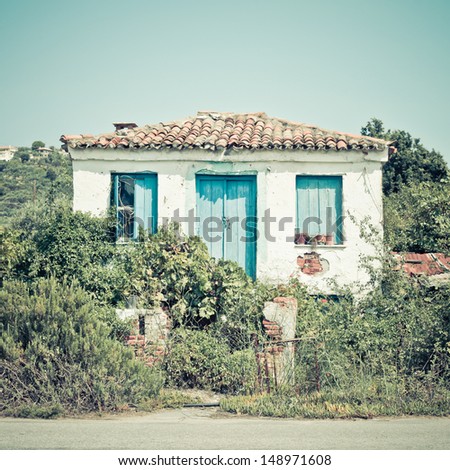 A run down cottage in Skiathos, Greece