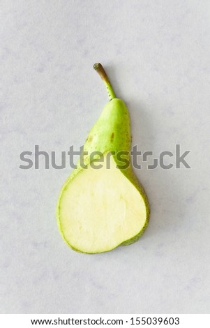 A slice of a pear