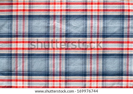 Colorful red, white and blue material as a background