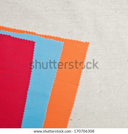 Colorful plain fabrics as a background image