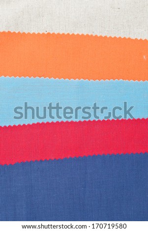 Colorful plain fabrics as a background image