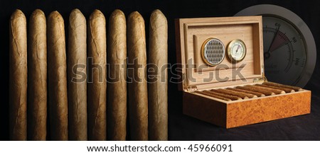 Cigars and cigar box