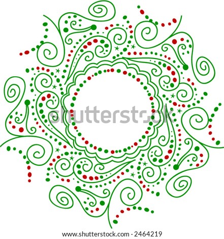 stock vector : Wreath Tattoo Design