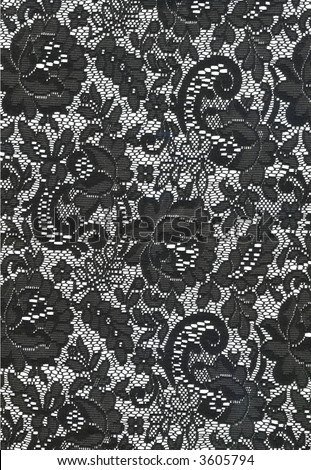 stock photo : Black and White Lace Texture