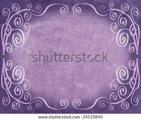 Purple Antique Frame or Background