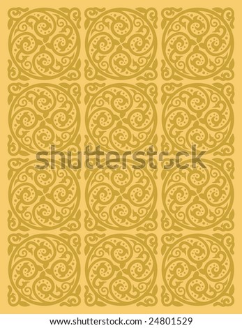 Repeating Celtic Pattern in Neutral colors