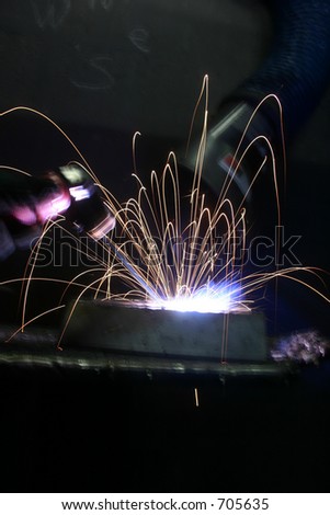 Sparks from Welding