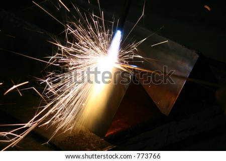 Sparks from Welding
