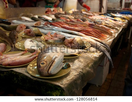 Fish market in China