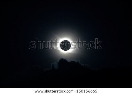 Total Solar Eclipse. High quality stock photo.